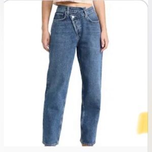 NWT AGolde Criss Cross Straight 27